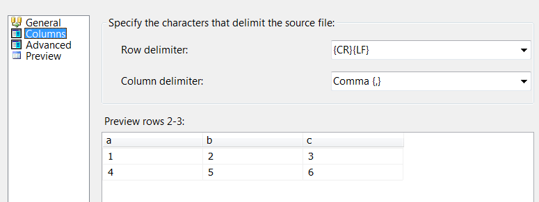 SSISConfigFlatFileColumns